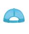 Unisex 5 Panel Polyester Mesh Cap Wit/pacific 7622