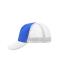 Unisex 5 Panel Polyester Mesh Cap Royal/wit 7622