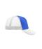 Unisex 5 Panel Polyester Mesh Cap Royal/wit 7622