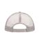 Unisex 5 Panel Polyester Mesh Cap Wit/lichtgrijs 7622