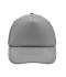 Unisex 5 Panel Polyester Mesh Cap Donkergrijs 7622