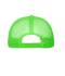Unisex 5 Panel Polyester Mesh Cap Zwart/neon-groen 7622