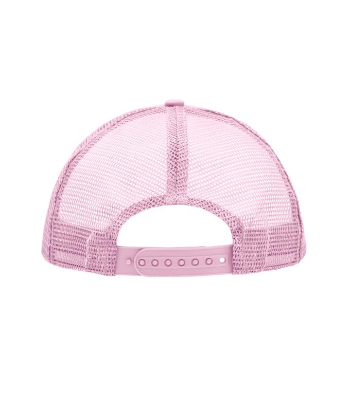 Unisexe Casquette trucker 5 panneaux Blanc/rose clair 7622