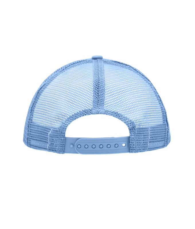Unisexe Casquette trucker 5 panneaux Blanc/bleu-clair 7622