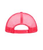 Unisexe Casquette trucker 5 panneaux Blanc/rose-fluo 7622