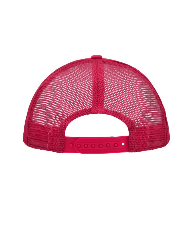 Unisexe Casquette trucker 5 panneaux Blanc/magenta 7622