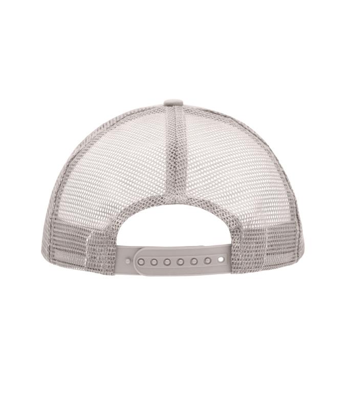 Unisexe Casquette trucker 5 panneaux Blanc/gris-clair 7622