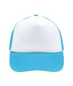 Unisexe Casquette trucker 5 panneaux Blanc/pacifique 7622