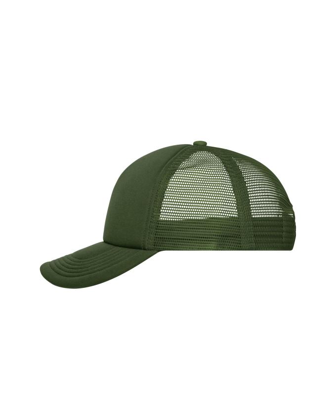 Unisexe Casquette trucker 5 panneaux Olive-foncé 7622
