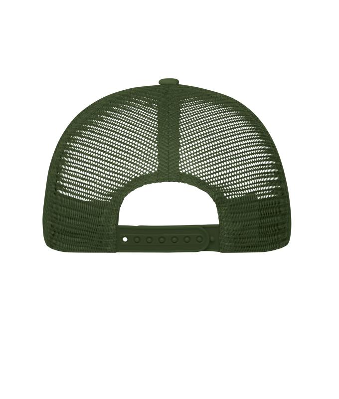 Unisexe Casquette trucker 5 panneaux Olive-foncé 7622
