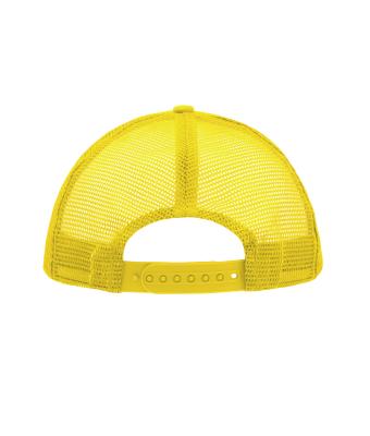 Unisexe Casquette trucker 5 panneaux Blanc/jaune soleil 7622