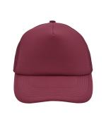 Unisexe Casquette trucker 5 panneaux Bourgogne 7622