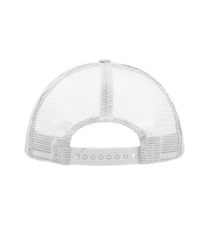 Unisexe Casquette trucker 5 panneaux Rose-fluo/blanc 7622