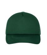 Unisexe Casquette trucker 5 panneaux Vert-foncé 7622