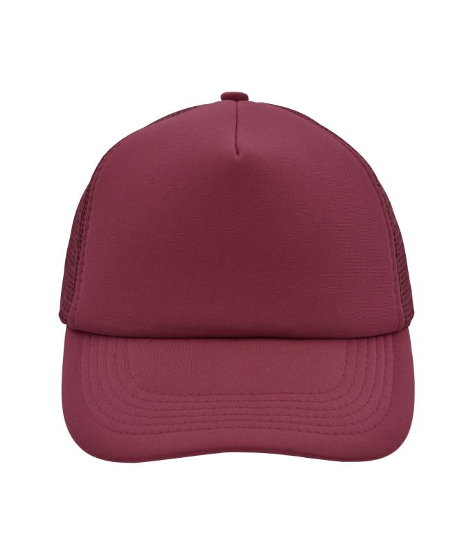 Unisexe Casquette trucker 5 panneaux Bourgogne 7622