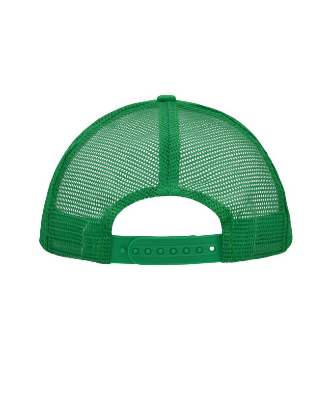 Unisexe Casquette trucker 5 panneaux Blanc/vert-fougère 7622
