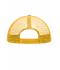 Kinder 5 Panel Polyester Mesh Cap for Kids White/gold-yellow 7623