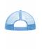 Kinder 5 Panel Polyester Mesh Cap for Kids White/light-blue 7623