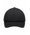 Kinderen 5 Panel Polyester Mesh Cap for Kids Zwart/zwart 7623