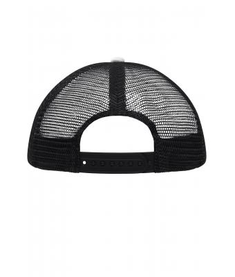 Kinderen 5 Panel Polyester Mesh Cap for Kids Wit/zwart 7623