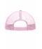 Kinderen 5 Panel Polyester Mesh Cap for Kids Wit/babyroze 7623