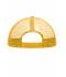 Kinderen 5 Panel Polyester Mesh Cap for Kids Wit/goudgeel 7623