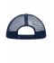 Kinderen 5 Panel Polyester Mesh Cap for Kids Wit/navy 7623