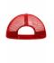 Kinderen 5 Panel Polyester Mesh Cap for Kids Wit/rood 7623