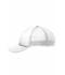 Kinderen 5 Panel Polyester Mesh Cap for Kids Wit/wit 7623