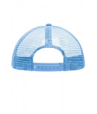 Enfant Casquette trucker enfants 5 panneaux Blanc/bleu-clair 7623