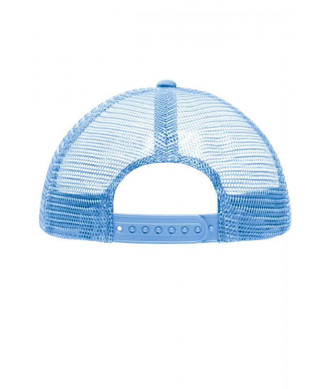 Enfant Casquette trucker enfants 5 panneaux Blanc/bleu-clair 7623