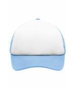 Enfant Casquette trucker enfants 5 panneaux Blanc/bleu-clair 7623