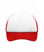 Enfant Casquette trucker enfants 5 panneaux Blanc/rouge 7623