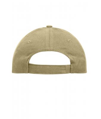 Unisex 6 Panel Cap Heavy Cotton Beige 7642