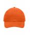 Unisex 6 Panel Cap Heavy Cotton Oranje 7642