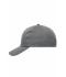 Unisex 6 Panel Cap Heavy Cotton Donkergrijs 7642