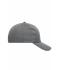 Unisex 6 Panel Cap Heavy Cotton Donkergrijs 7642
