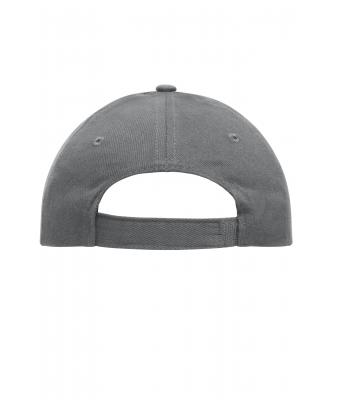 Unisex 6 Panel Cap Heavy Cotton Donkergrijs 7642