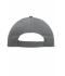 Unisex 6 Panel Cap Heavy Cotton Donkergrijs 7642