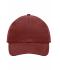 Unisex 6 Panel Cap Heavy Cotton Burgundy 7642