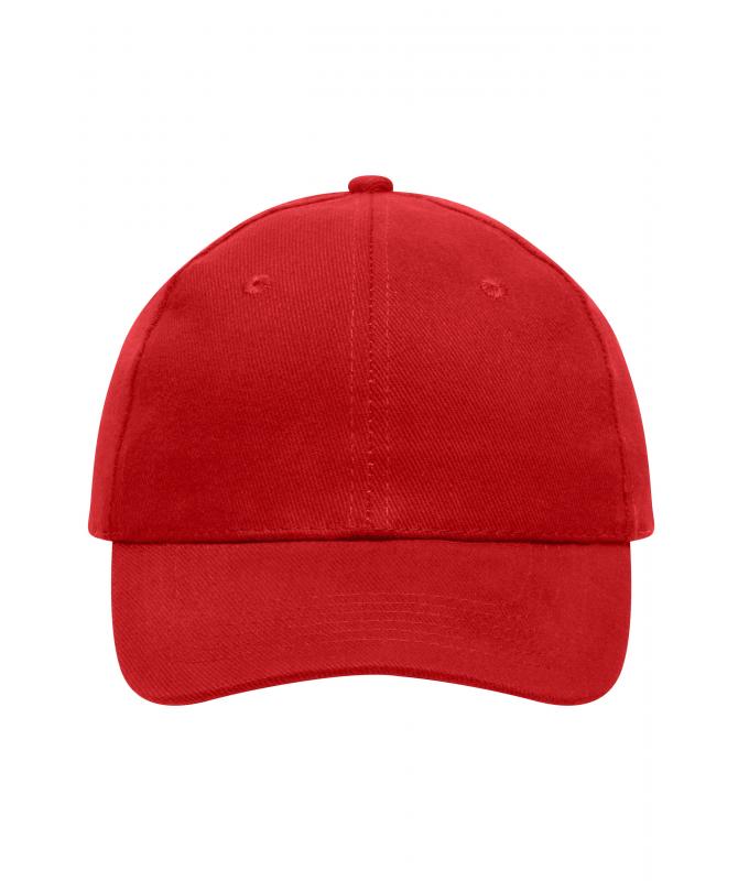 Unisex 6 Panel Cap Heavy Cotton Red-Daiber