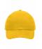 Unisex 6 Panel Cap Heavy Cotton Goudgeel 7642