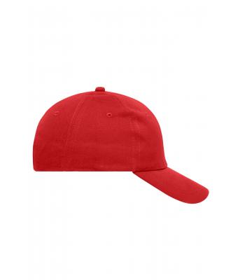 Unisex 6 Panel Cap Heavy Cotton Red 7642