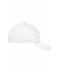 Unisex 6 Panel Cap Heavy Cotton White 7642