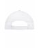 Unisex 6 Panel Cap Heavy Cotton White 7642