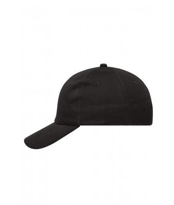 Unisex 6 Panel Cap Heavy Cotton Zwart 7642