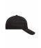 Unisex 6 Panel Cap Heavy Cotton Zwart 7642