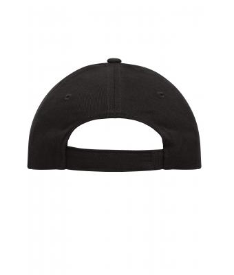 Unisex 6 Panel Cap Heavy Cotton Zwart 7642