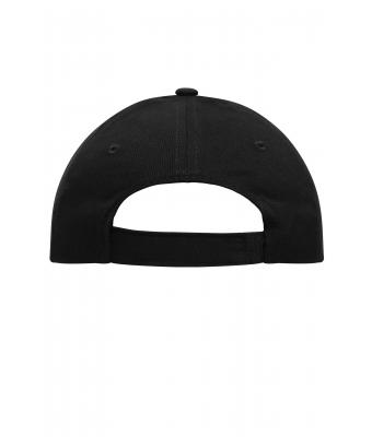 Unisex 5 Panel Cap Heavy Cotton Black 7643
