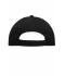 Unisex 5 Panel Cap Heavy Cotton Black 7643